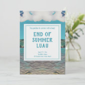 Uitnodiging Tropical Luau Party (Staand voorkant)