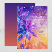 Uitnodiging Tropical Summer Prom (Voorkant / Achterkant)