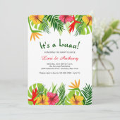 Uitnodiging Tropisch Eiland (Staand voorkant)