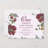 Uitnodiging Tropische Bourgogne 1e verjaardag (Voorkant)