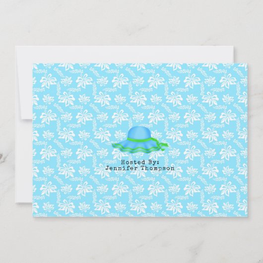 Uitnodiging Tropische Drink Bridal Shower (Achterkant)