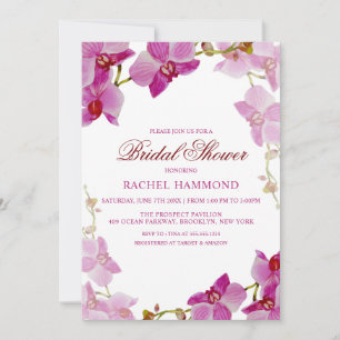 Uitnodiging Tropische Orchid Bridal Shower