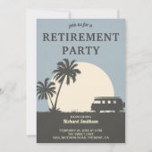 Uitnodiging tropische Van Retirement Party (Voorkant)