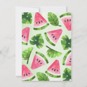 Uitnodiging tropische watermeloen 1e verjaardag va (Achterkant)