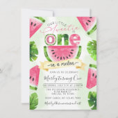 Uitnodiging tropische watermeloen 1e verjaardag va (Voorkant)