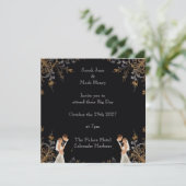 Uitnodiging Trouw layout die je kunt personalisere (Staand voorkant)