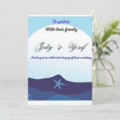 Uitnodiging trouwen (Staand voorkant)