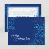 UITNODIGING TROUWERIJ :: fabulous 5 Briefkaart (Voorkant / Achterkant)