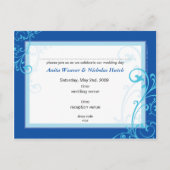 UITNODIGING TROUWERIJ :: fabulous 6 Briefkaart (Achterkant)