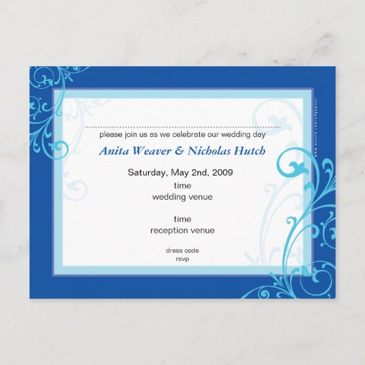 UITNODIGING TROUWFEEST :: fabulous 6 (Achterkant)