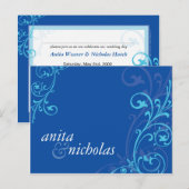 UITNODIGING TROUWFEEST :: fabulous 6 Briefkaart (Voorkant / Achterkant)