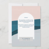 UITNODIGING TROUWFEestJE DIGITAAL Blauw Roze Marin (Achterkant)