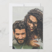 Uitnodiging Trouwfoto's met Zee Glas QR Code Bewaa (Achterkant)