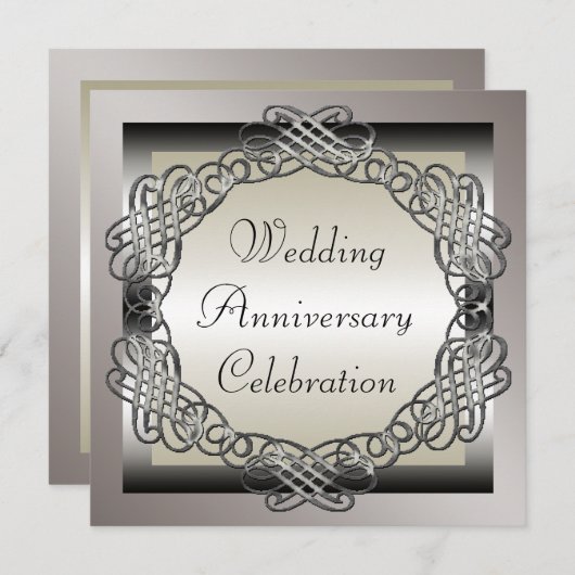 Uitnodiging trouwjubileum (Voorkant / Achterkant)