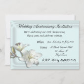 Uitnodiging trouwjubileum lelies sjabloon (Achterkant)