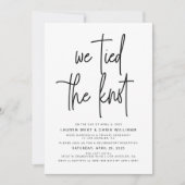 Uitnodiging Trouwreceptie 'We Knoopte de Knoop' (Voorkant)