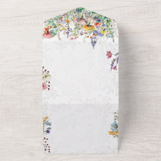 Uitnodiging Tuin Thee Feestje (Buitenkant)