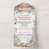 Uitnodiging Tuin Thee Feestje (Binnen)