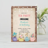 Uitnodiging tuinfeest thema (Staand voorkant)