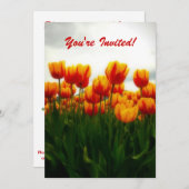 Uitnodiging  Tulps (Voorkant / Achterkant)