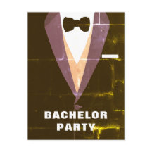  uitnodiging Tuxedo Bachelor