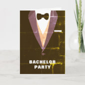 uitnodiging Tuxedo Bachelor (Voorkant)