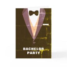  uitnodiging Tuxedo Bachelor