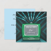 Uitnodiging tv-kaart (Voorkant / Achterkant)