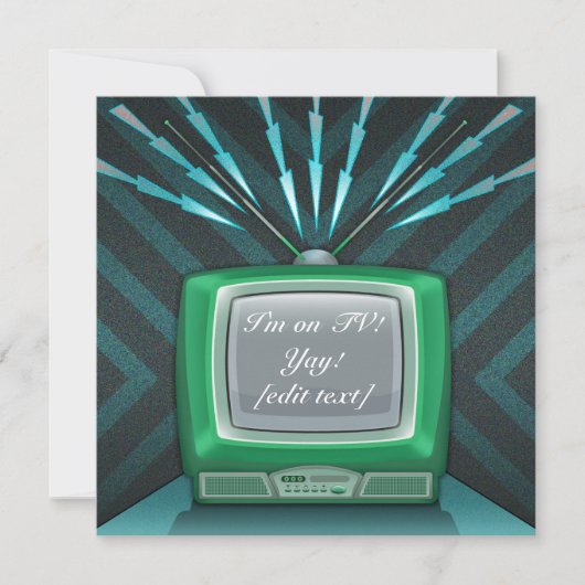 Uitnodiging tv-kaart (Voorkant)
