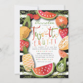 UITNODIGING TWEEDE VERJAARDAG | Twee-tti Frutti Pa (Voorkant)