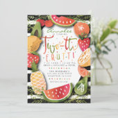UITNODIGING TWEEDE VERJAARDAG | Twee-tti Frutti Pa (Staand voorkant)