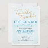 Uitnodiging Twinkle Twinkle Little Star Feest (Voorkant)