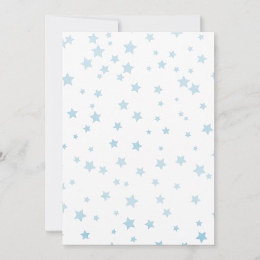 Uitnodiging Twinkle Twinkle Little Star Feest (Achterkant)