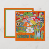 Uitnodiging uit de jaren '70 (Voorkant / Achterkant)