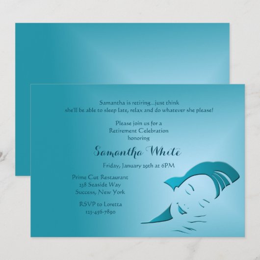 Uitnodiging uit de vervroegde-uittredingspartij (Voorkant / Achterkant)