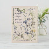 Uitnodiging uit en lopende uitnodiging (Staand voorkant)