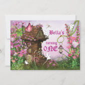 Uitnodiging uit Magical Fairy Land Birthday Party (Achterkant)