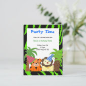 Uitnodiging uit te zenden aan de tijger en de heer (Staand voorkant)