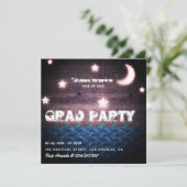 Uitnodiging uit te zenden voor echt Afstuderen (Staand voorkant)