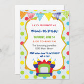 Uitnodiging uitnodigen geboorte- en aanvalsfeest (Voorkant / Achterkant)