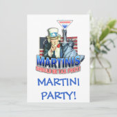 Uitnodiging, Uitnodiging - Martinis zou Belasting (Staand voorkant)