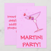 Uitnodiging, Uitnodigingen - PINK MARTINI (Voorkant / Achterkant)
