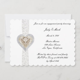 Uitnodiging Unicorn en Lace Engagement Party