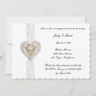 Uitnodiging Unicorn en Lace Engagement Party