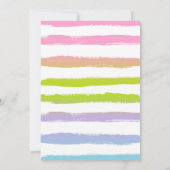 Uitnodiging Unicorn en Mermaid Beach Party (Achterkant)