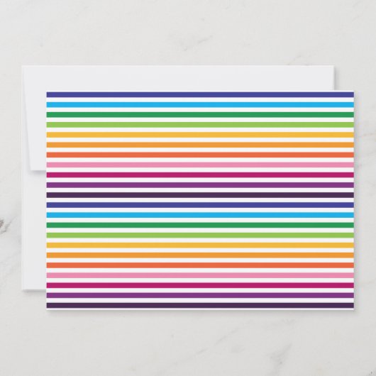 Uitnodiging Unicorn Float Pool (Achterkant)