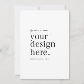 Uitnodiging | Upload uw ontwerp 5x7 kaart sjabloon (Voorkant)