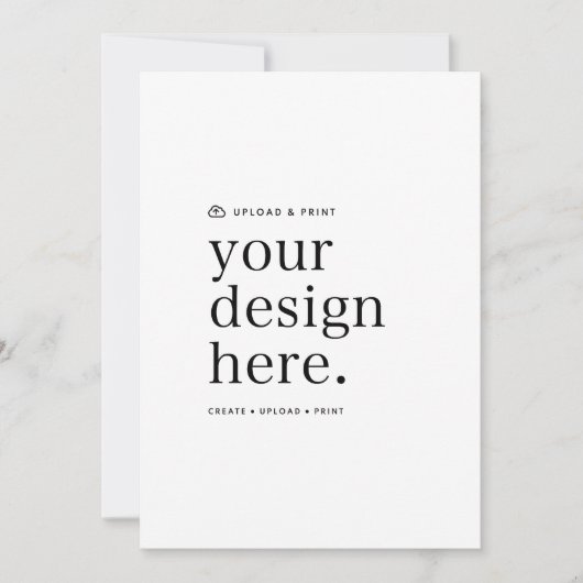 Uitnodiging Uw Ontwerp Upload 5" x 7" (Voorkant)