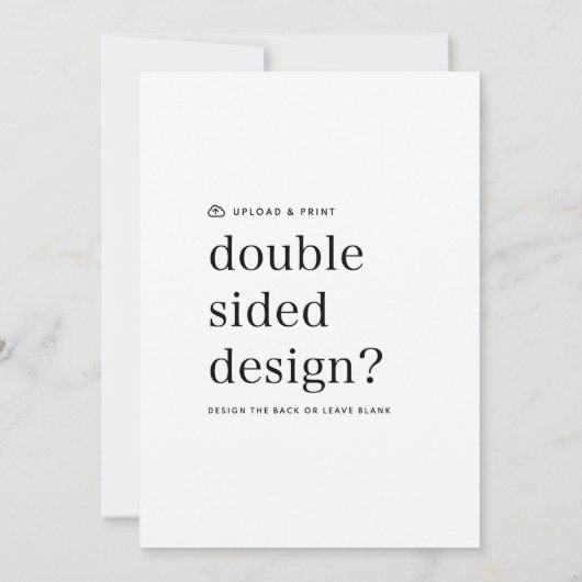 Uitnodiging Uw Ontwerp Upload 5" x 7" (Achterkant)