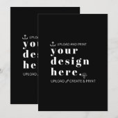 Uitnodiging Uw ontwerp uploaden 13" x 18" (Voorkant / Achterkant)